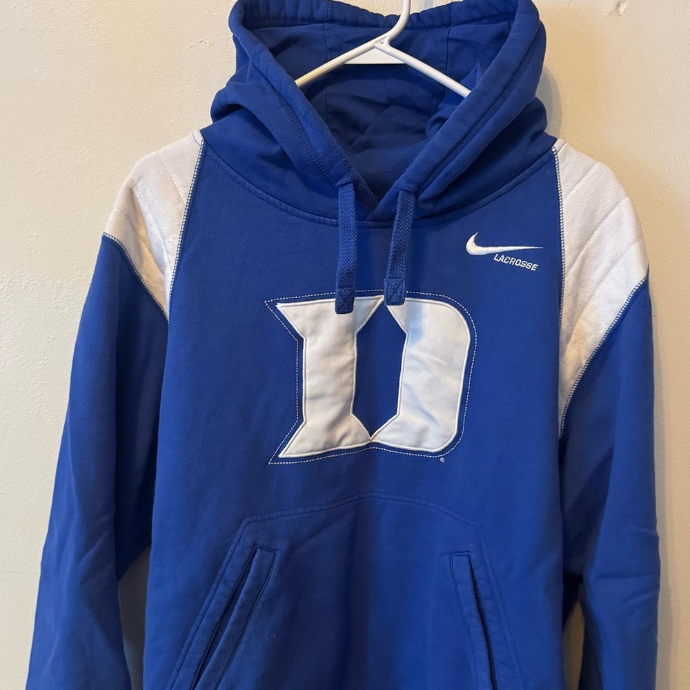 Nike XL Blue and White Sweatshirt